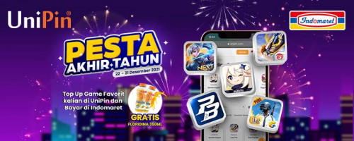 Pesta Akhir Tahun – Top Up Game Apa Aja di UniPin, Gratis Floridina 350ml